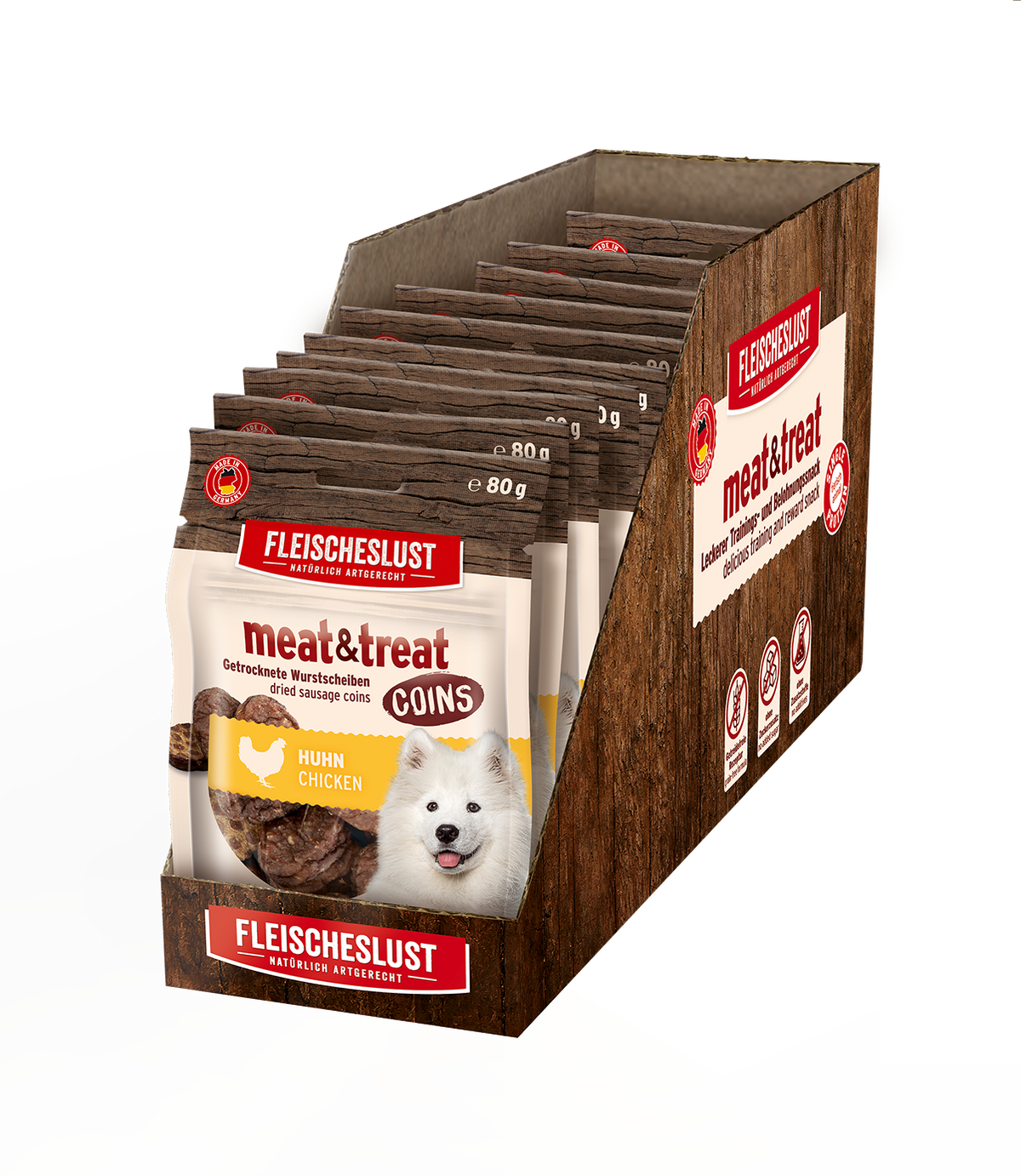 meat & treat Coins Huhn
