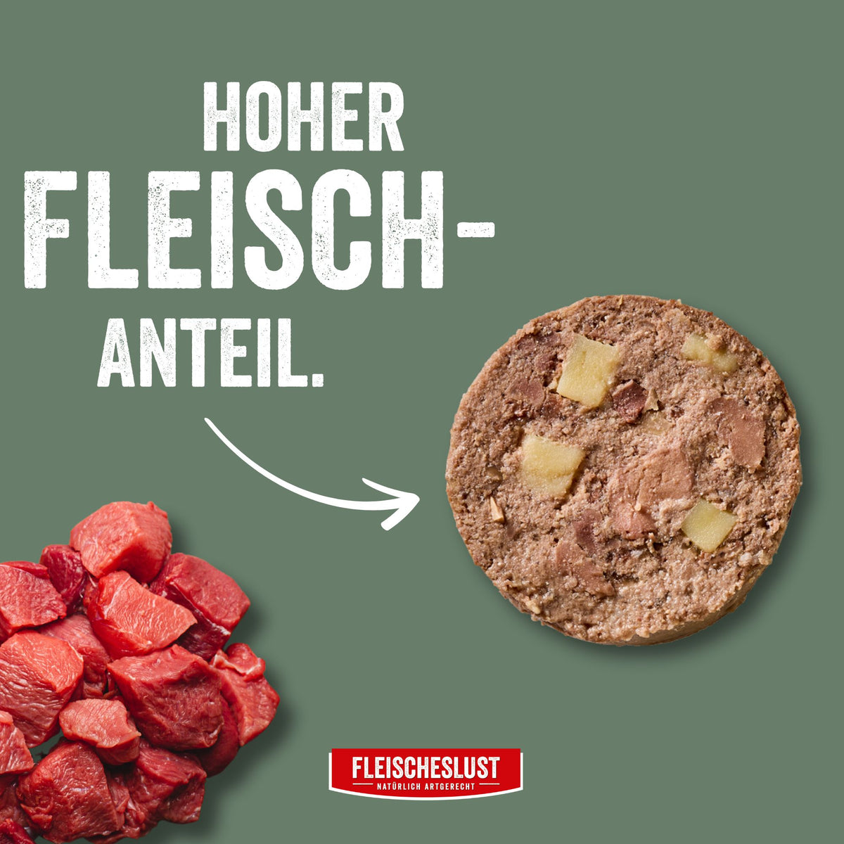 Pures Lamm mit Kartoffel