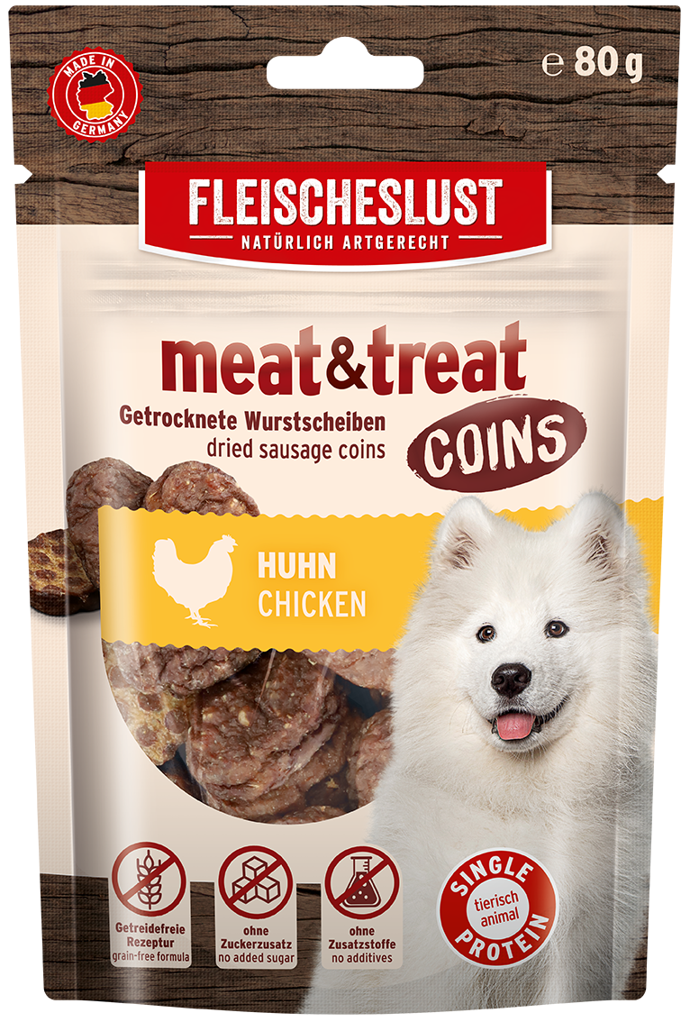 meat & treat Coins Huhn