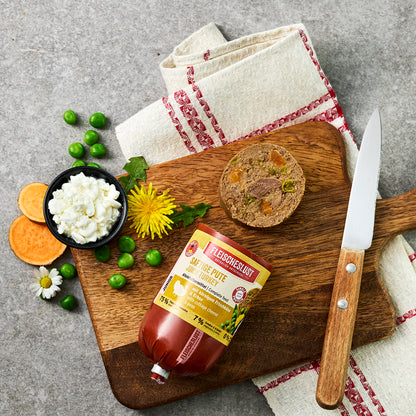 Saftige Pute mit körnigem Frischkäse & Erbse für Junioren