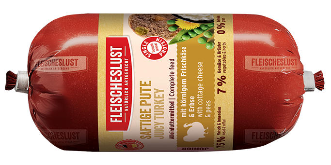 Saftige Pute mit körnigem Frischkäse & Erbse für Junioren