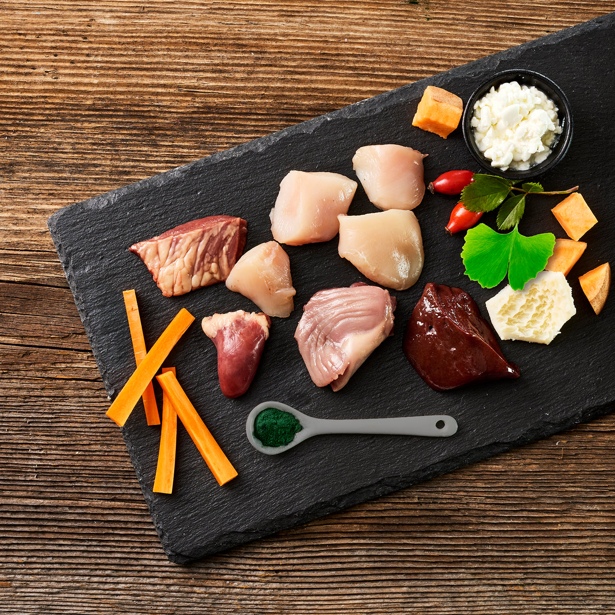 Huhn & Rind mit Süßkartoffel, Hagebutte & Ginkgo für Senioren